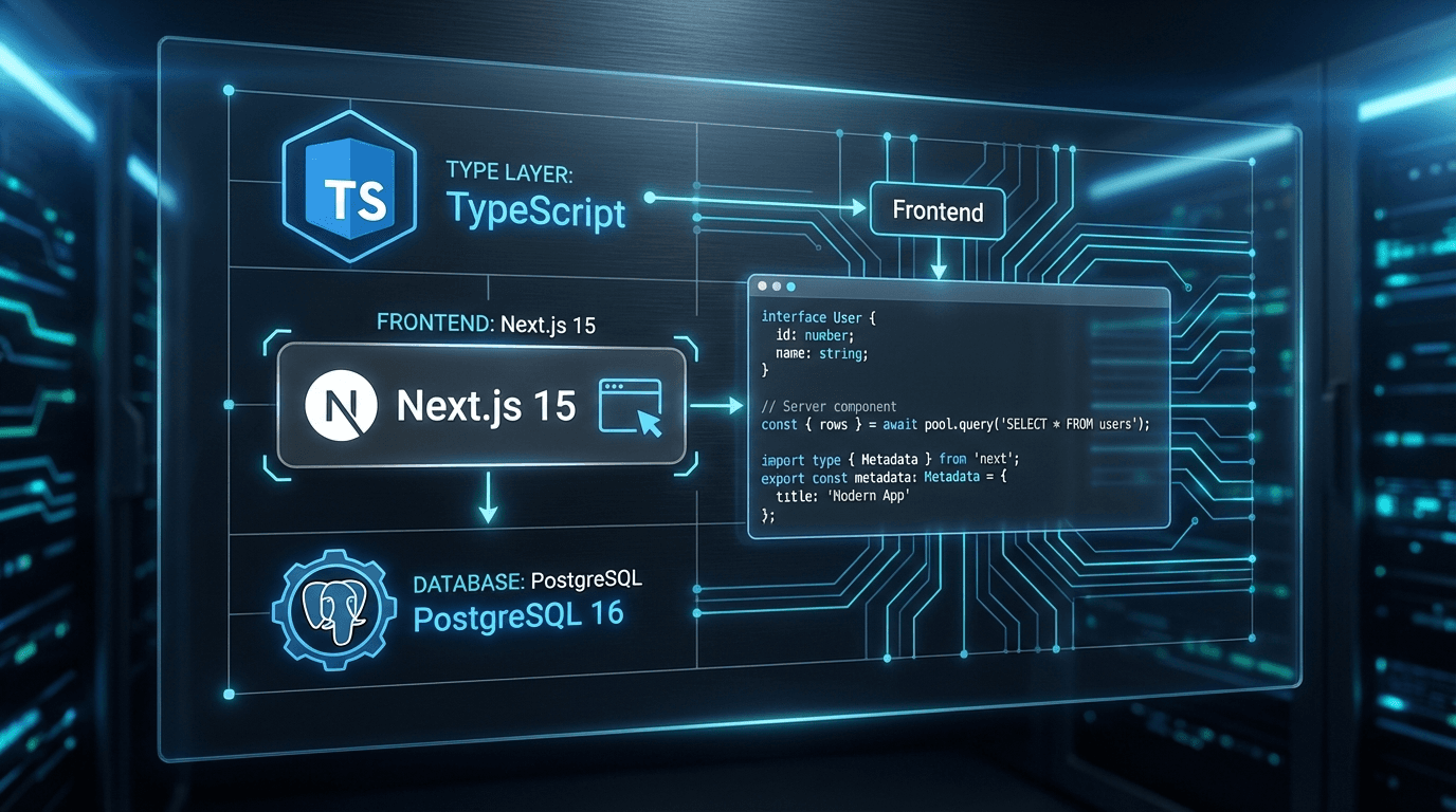 The Perfect MVP Stack 2025: Next.js 15 + TypeScript + PostgreSQL — The Gold Standard for Startups