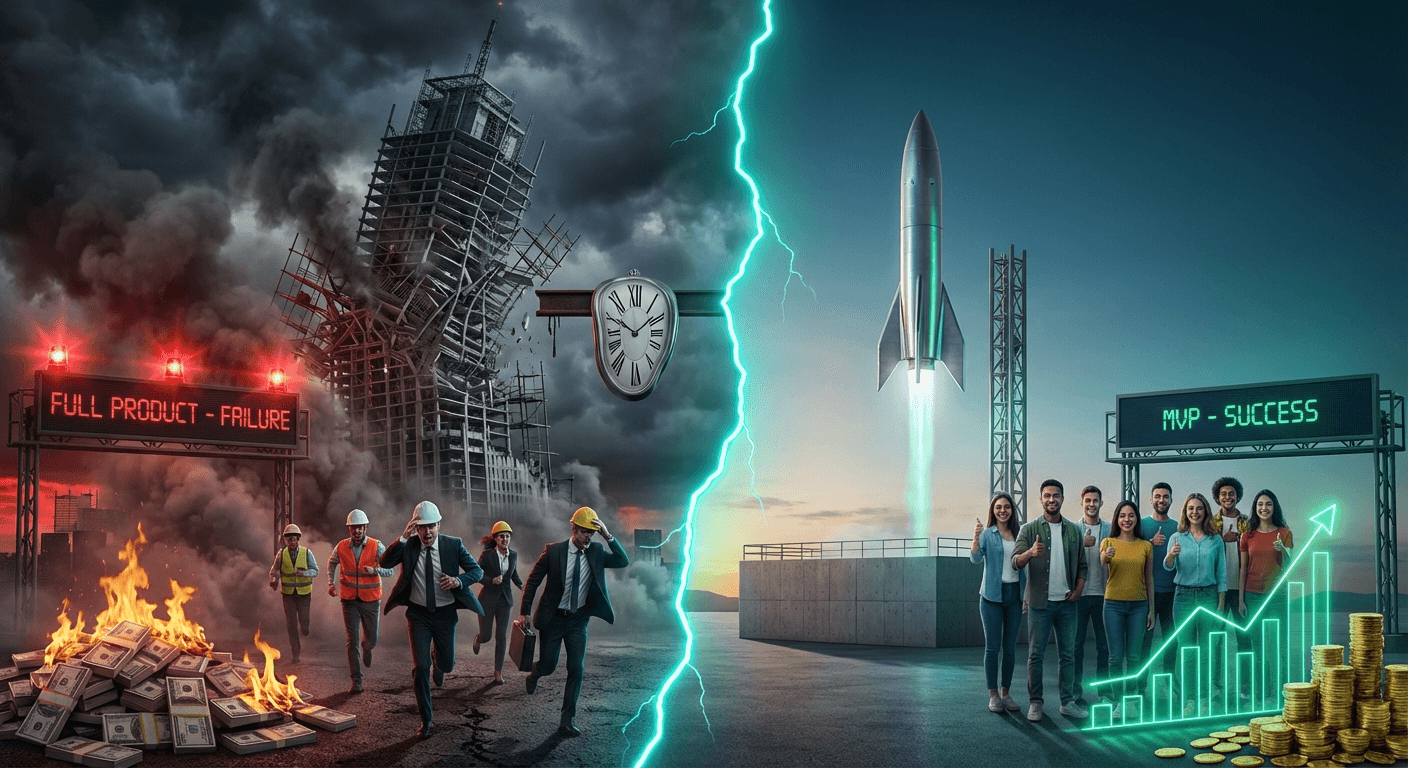 Why Startups Die Building Full Products — And How Builder Mindset Saves You